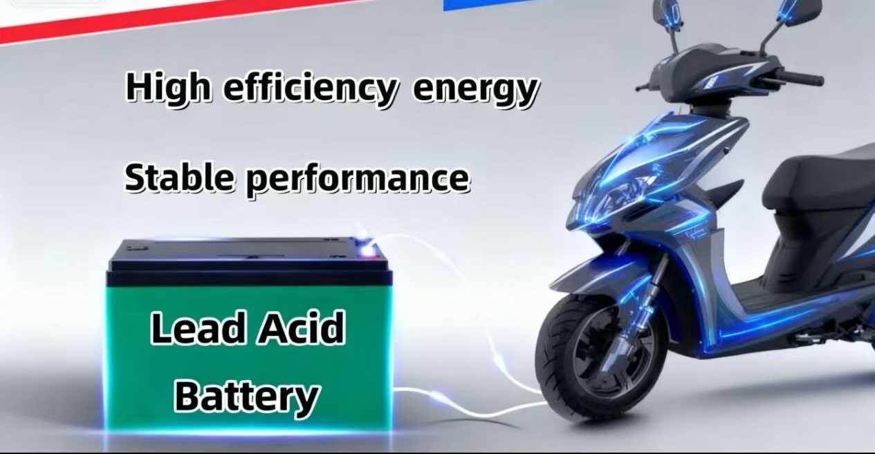 High-Efficiency Lead-Acid Battery Powering Electric Scooter