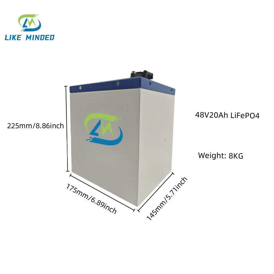 48V 20Ah LiFePO4 Battery Pack for E-Bikes / Electric Scooters