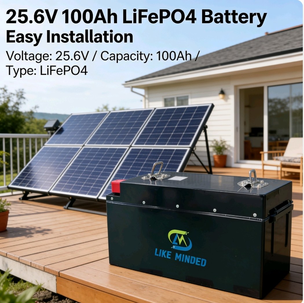 25.6V 100Ah RV LiFePO4 storage battery 25.6V 100Ah RV LiFePO4 storage battery